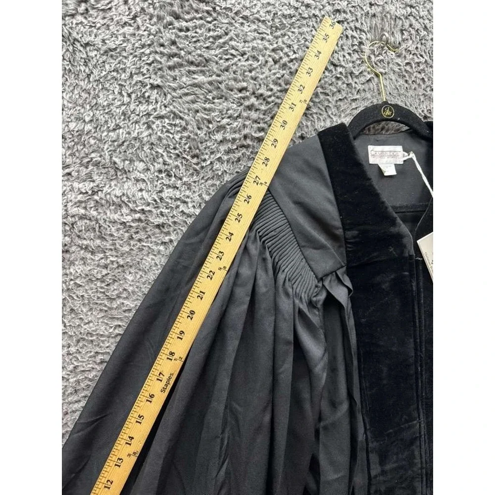 Cambridge Tailored Apparel Black Pulpit Robe Velvet Panel 55